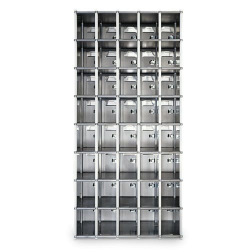 CAD Drawings American Postal Manufacturing Co. 48-Door Rear-Loading Private Horizontal Mailbox